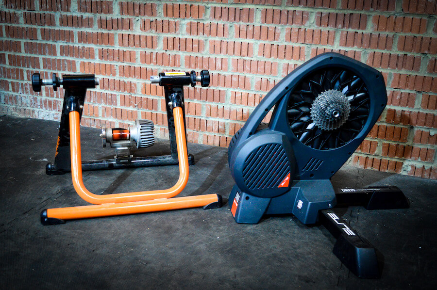 non smart and smart turbo trainer