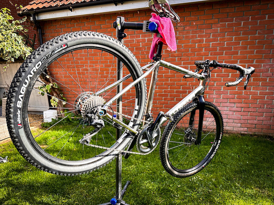 clean the bike before installing on a turbo trainer