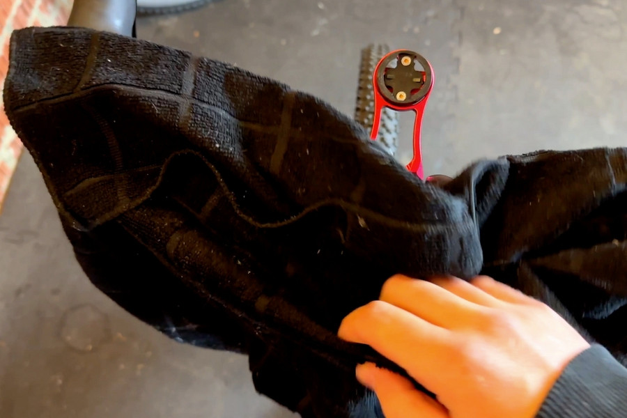 using a sweat catcher and a towel when you are training