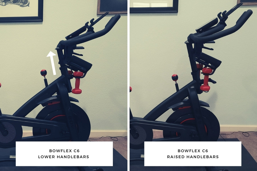 BOWFLEX C6 raise & lower the handlebars