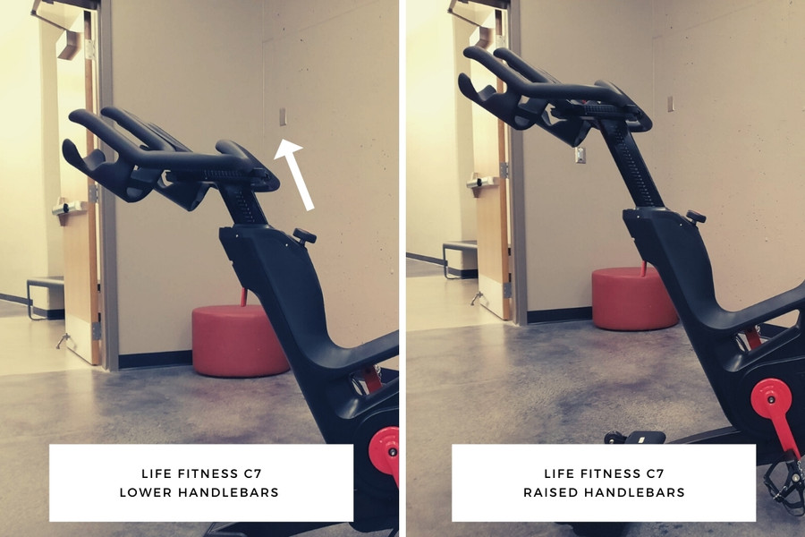 Life FITNESS C7 raise & lower the handlebars