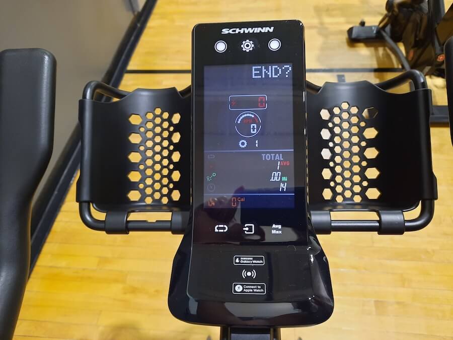 Schwinn Z Bike monitor start screen