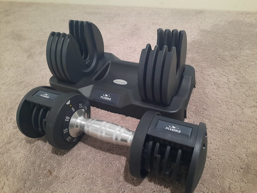 FLYBIRD adjustable dumbbells featured 2